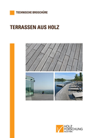 Cover der Broschüre Terrassenbeläge aus Holz.