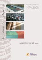 Cover des Jahresberichtes der Holzforschung Austria 2008.