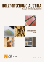 Cover des Jahresberichtes der Holzforschung Austria 2015.