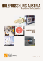Cover des Jahresberichtes der Holzforschung Austria 2017.