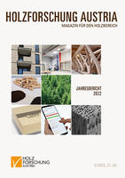 Cover des Jahresberichtes der Holzforschung Austria 2022.