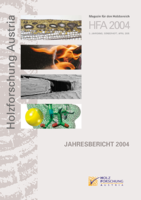 Cover des Jahresberichtes der Holzforschung Austria 2004.