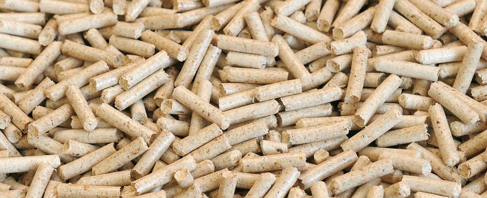 Piled up pellets made of wood.